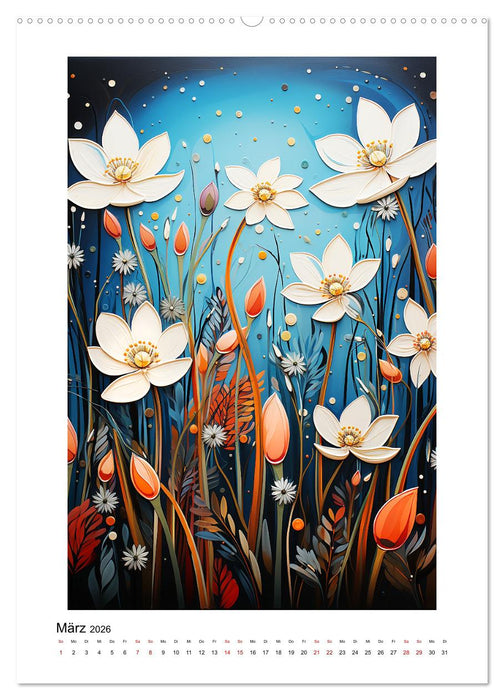 Abstrakt Bunt (CALVENDO Premium Wandkalender 2026)