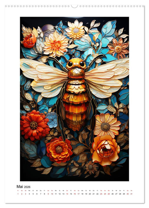 Abstrakt Bunt (CALVENDO Premium Wandkalender 2026)