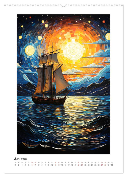 Abstrakt Bunt (CALVENDO Premium Wandkalender 2026)