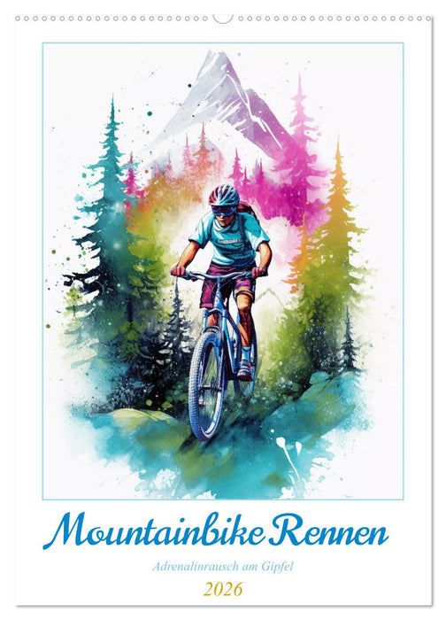 Mountainbike Rennen (CALVENDO Wandkalender 2026)