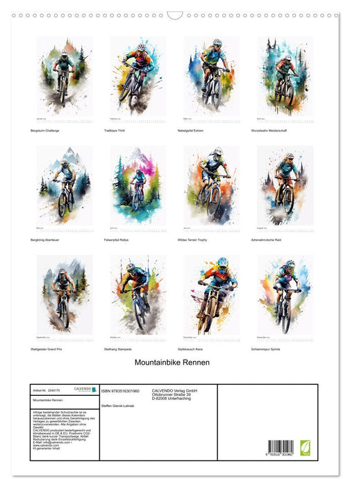 Mountainbike Rennen (CALVENDO Wandkalender 2026)