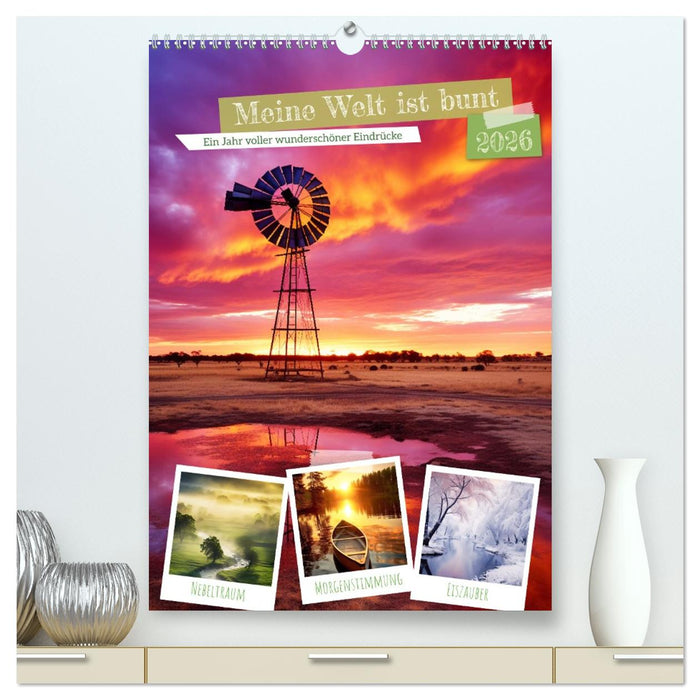 Meine Welt ist bunt (CALVENDO Premium Wandkalender 2026)