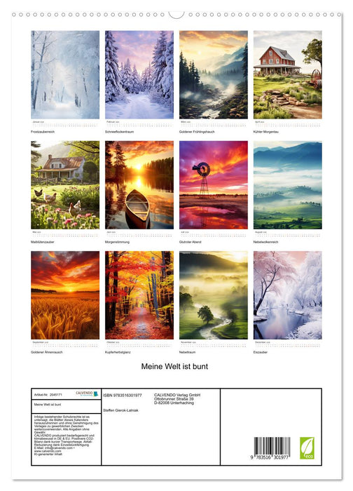 Meine Welt ist bunt (CALVENDO Premium Wandkalender 2026)