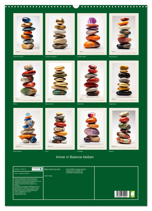 Immer in Balance bleiben (CALVENDO Wandkalender 2026)