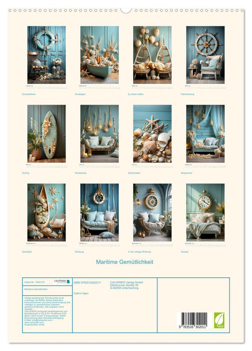 Maritime Gemütlichkeit (CALVENDO Premium Wandkalender 2026)