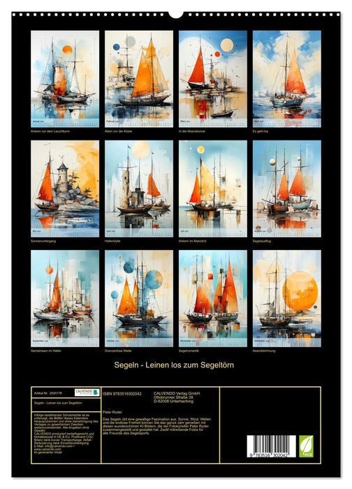 Segeln - Leinen los zum Segeltörn (CALVENDO Premium Wandkalender 2026)