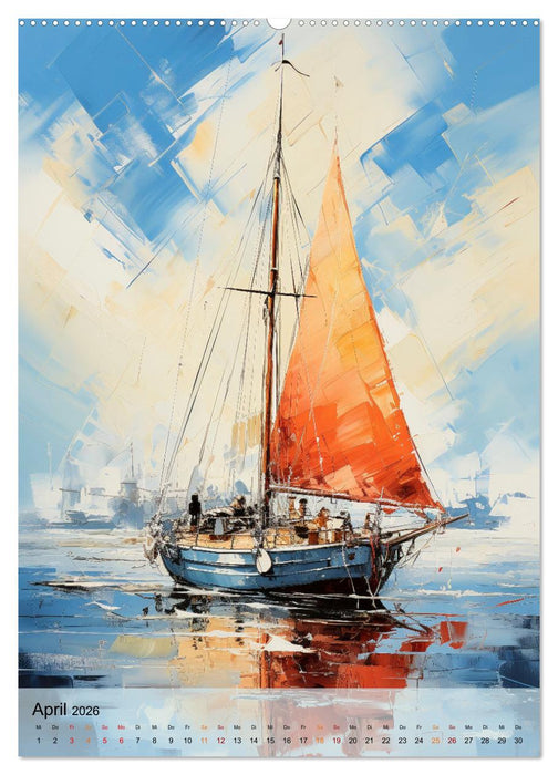 Segeln - Leinen los zum Segeltörn (CALVENDO Premium Wandkalender 2026)