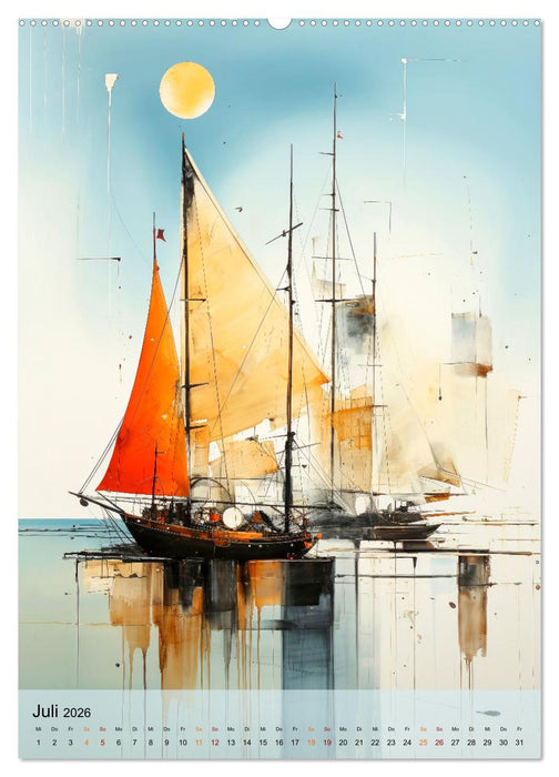 Segeln - Leinen los zum Segeltörn (CALVENDO Premium Wandkalender 2026)