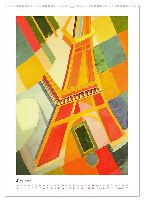 Eiffelturm - Robert Delaunay (CALVENDO Wandkalender 2026)