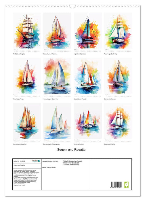 Segeln und Regatta (CALVENDO Wandkalender 2026)
