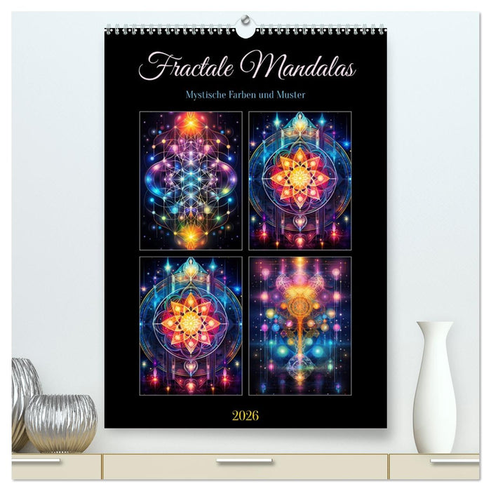 Fractale Mandalas (CALVENDO Premium Wandkalender 2026)
