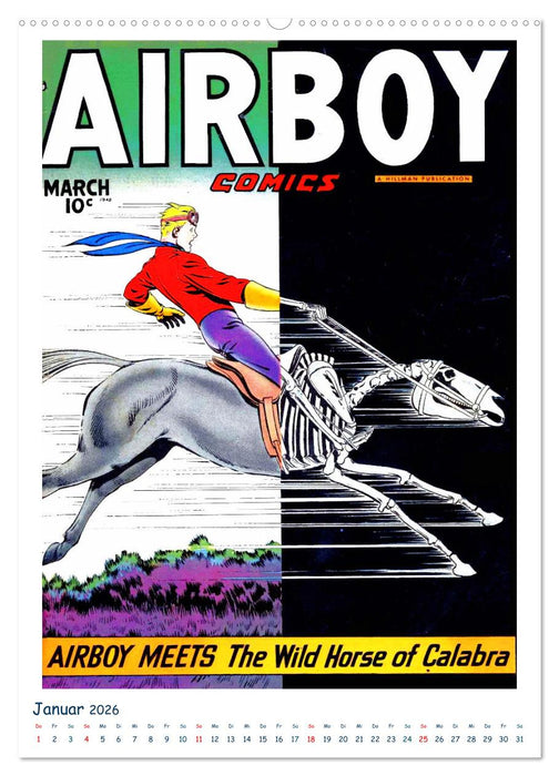 Historische Comichefte (CALVENDO Premium Wandkalender 2026)