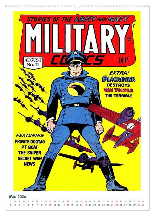 Historische Comichefte (CALVENDO Premium Wandkalender 2026)