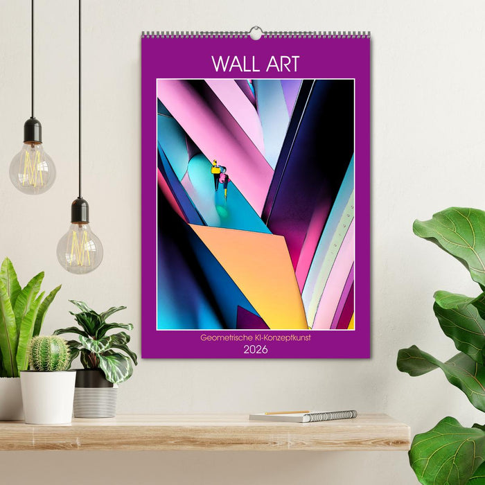 WALL ART Geometrische Konzeptkunst (CALVENDO Wandkalender 2026)