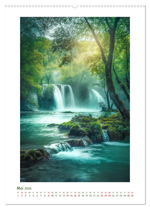 Malerische Wasserfälle (CALVENDO Wandkalender 2026)