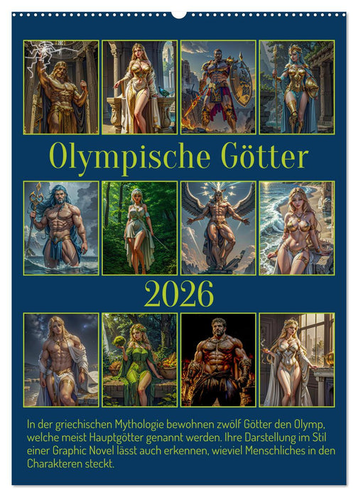 Olympische Götter (CALVENDO Wandkalender 2026)