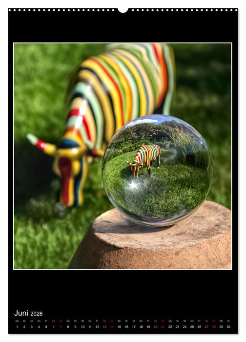 Momente aus Glas – Glaskugelfotografie (CALVENDO Premium Wandkalender 2026)