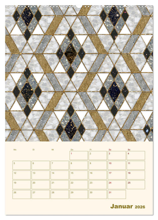 Art Deco Planer (CALVENDO Wandkalender 2026)
