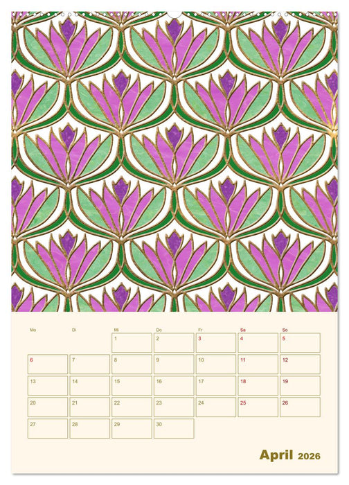 Art Deco Planer (CALVENDO Wandkalender 2026)