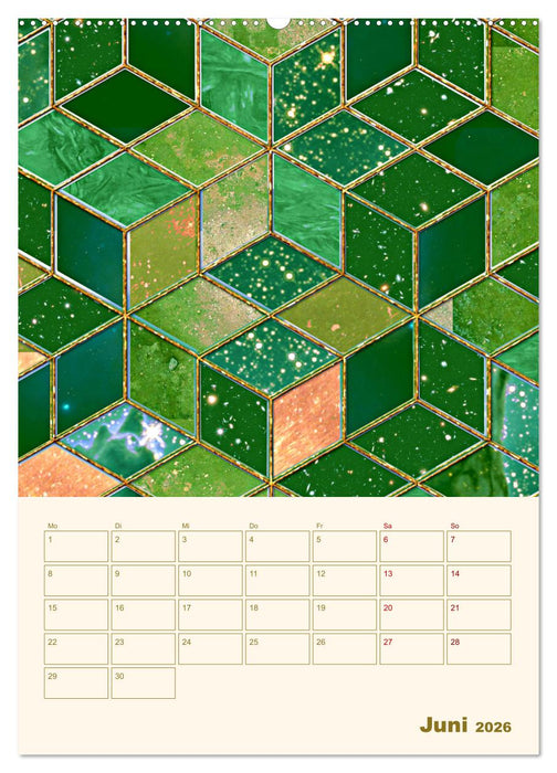 Art Deco Planer (CALVENDO Wandkalender 2026)