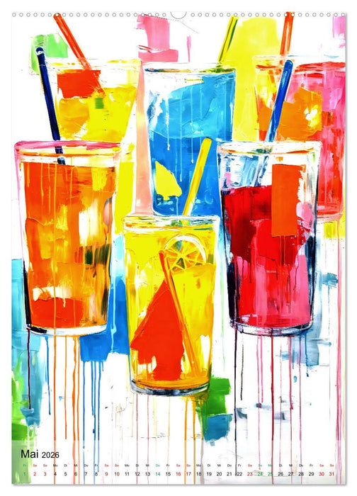 Abstrakte Cocktail-Palette! (CALVENDO Wandkalender 2026)