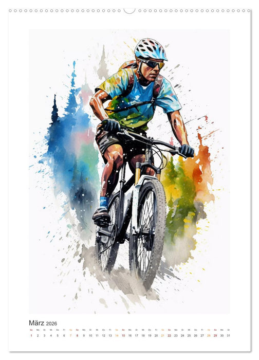 Mountainbike Rennen (CALVENDO Premium Wandkalender 2026)