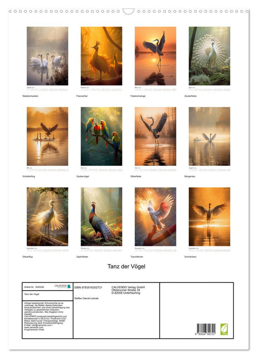 Tanz der Vögel (CALVENDO Wandkalender 2026)