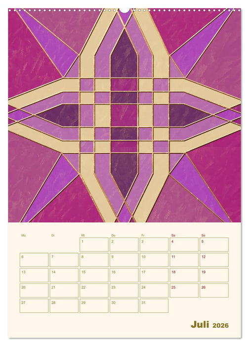 Art Deco Planer (CALVENDO Premium Wandkalender 2026)