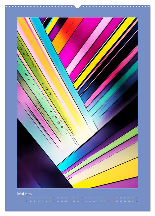 WALL ART Geometrische Konzeptkunst (CALVENDO Premium Wandkalender 2026)