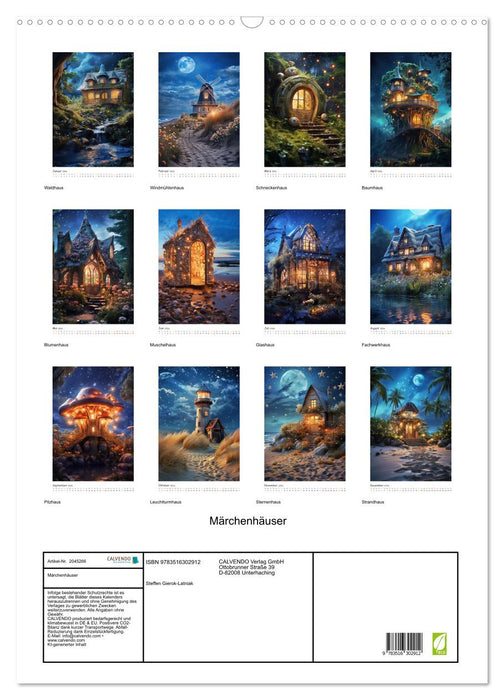 Märchenhäuser (CALVENDO Wandkalender 2026)