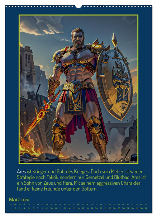 Olympische Götter (CALVENDO Premium Wandkalender 2026)