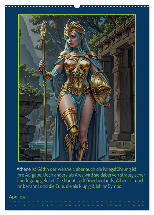 Olympische Götter (CALVENDO Premium Wandkalender 2026)