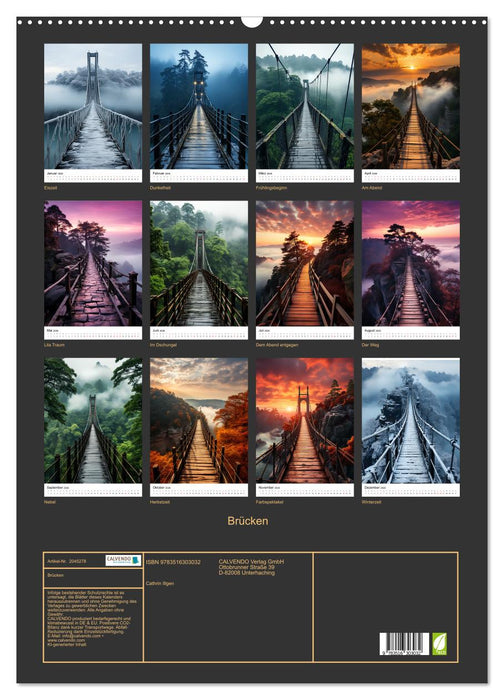 Brücken (CALVENDO Wandkalender 2026)