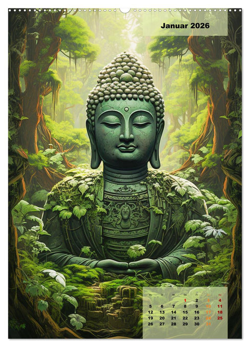 Jade Buddha - Finde die innere Mitte (CALVENDO Wandkalender 2026)