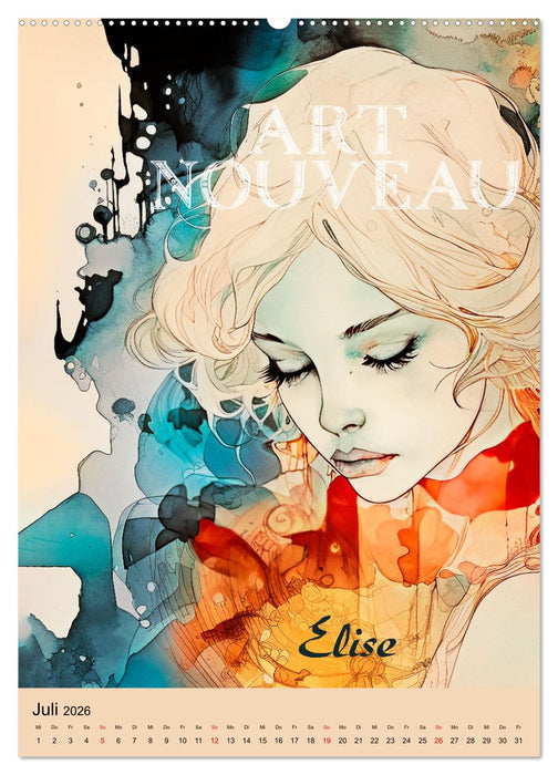 Art Nouveau - Galerie der Schönheiten (CALVENDO Premium Wandkalender 2026)