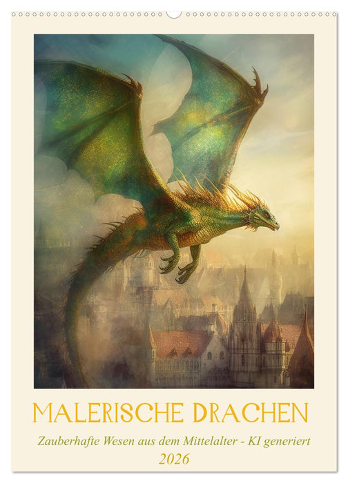 Malerische Drachen (CALVENDO Wandkalender 2026)