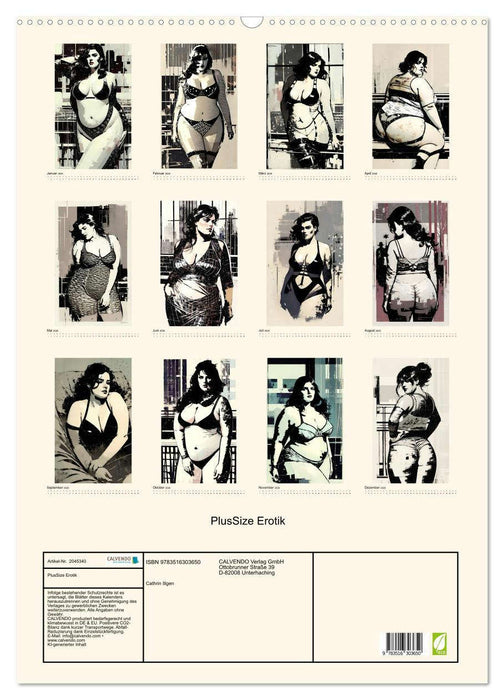 PlusSize Erotik (CALVENDO Wandkalender 2026)