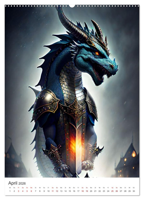 Die Magie der Drachen - Mystisches und Schauriges (CALVENDO Wandkalender 2026)