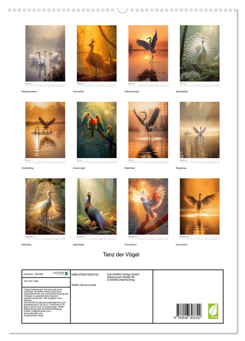 Tanz der Vögel (CALVENDO Premium Wandkalender 2026)