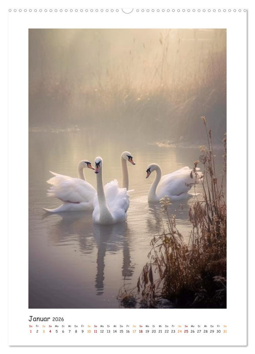 Tanz der Vögel (CALVENDO Premium Wandkalender 2026)