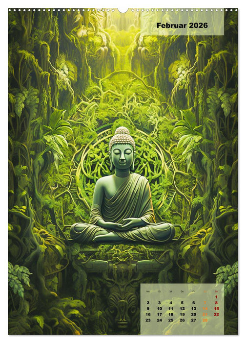 Jade Buddha - Finde die innere Mitte (CALVENDO Premium Wandkalender 2026)