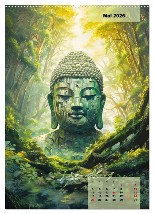 Jade Buddha - Finde die innere Mitte (CALVENDO Premium Wandkalender 2026)