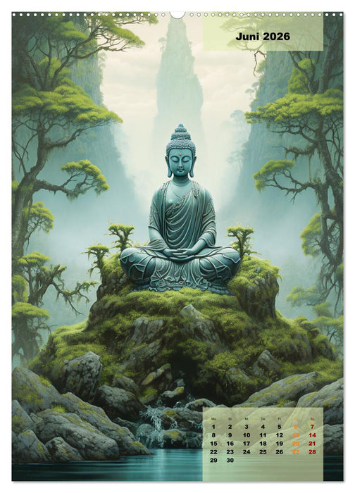 Jade Buddha - Finde die innere Mitte (CALVENDO Premium Wandkalender 2026)