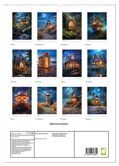 Märchenhäuser (CALVENDO Premium Wandkalender 2026)
