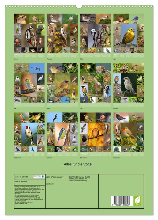 Alles für die Vögel (CALVENDO Premium Wandkalender 2026)
