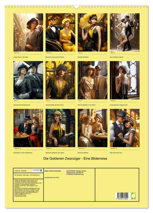 Die Goldenen Zwanziger - Eine Bilderreise (CALVENDO Wandkalender 2026)