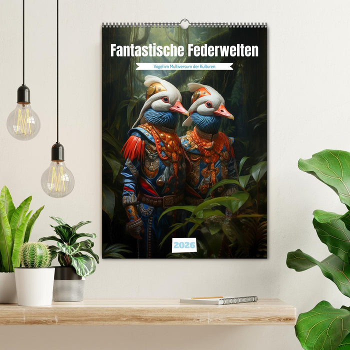 Fantastische Federwelten (CALVENDO Wandkalender 2026)