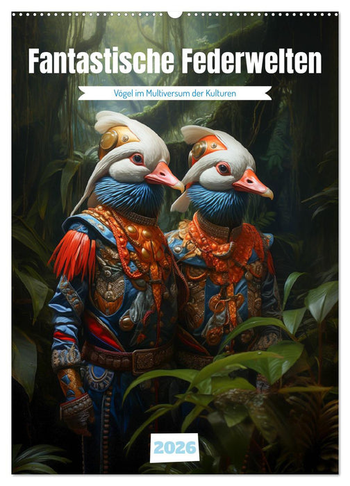 Fantastische Federwelten (CALVENDO Wandkalender 2026)
