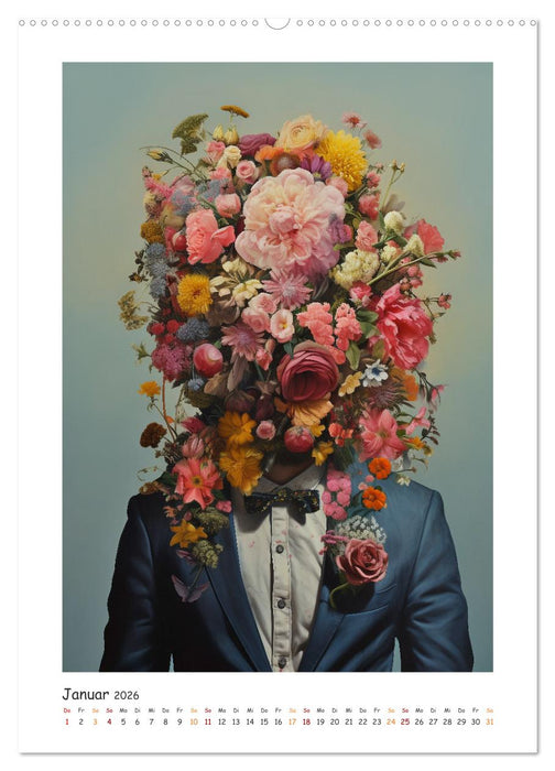 Auch Männer mögen Blumen (CALVENDO Wandkalender 2026)