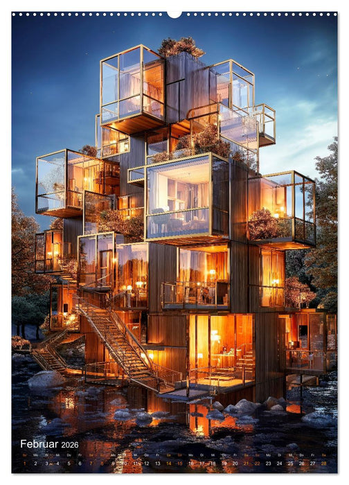 Blickpunkt Wohnen Häuser Zukunft (CALVENDO Premium Wandkalender 2026)